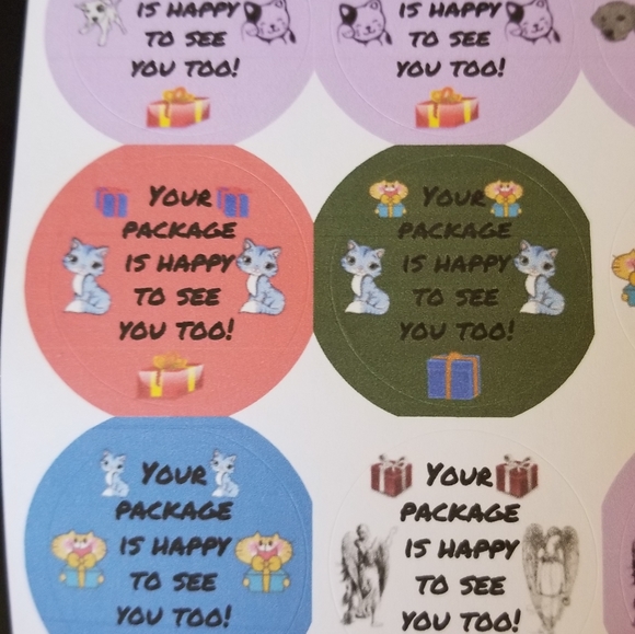 90 Labels Your Pkg is Happy to See You Too - Picture 2 of 16